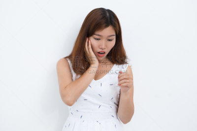 青年人,女人,惊奇,孕检,避孕品,脸颊,越南人,恐惧,不确定,水平画幅