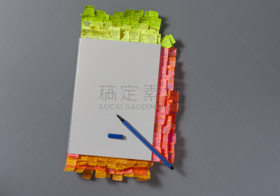便签,笔记本,多色的,预抠像,花名册,电子记事本,混沌,办公室,留白,水平画幅
