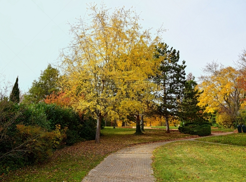 View of Châtel-Guyon public park