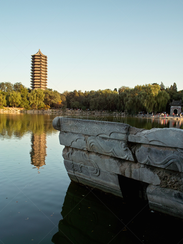 北京大学,地形,垂直画幅,水,彩色图片,无人,远古的,户外,石材,湖