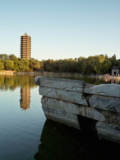 北京大学,地形,垂直画幅,水,彩色图片,无人,远古的,户外,石材,湖