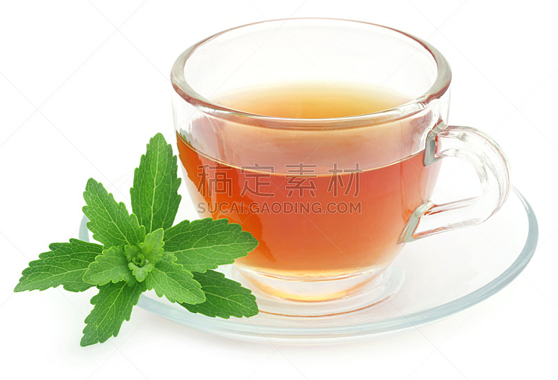 绿茶,甜叶菊,杯,叶子,褐色,早餐,水平画幅,无人,茶杯,健康保健
