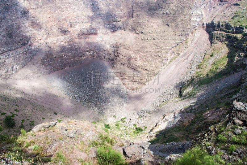 维苏威火山,天空,水平画幅,山,火山地形,那不勒斯海湾,户外,云景,硫磺,石头