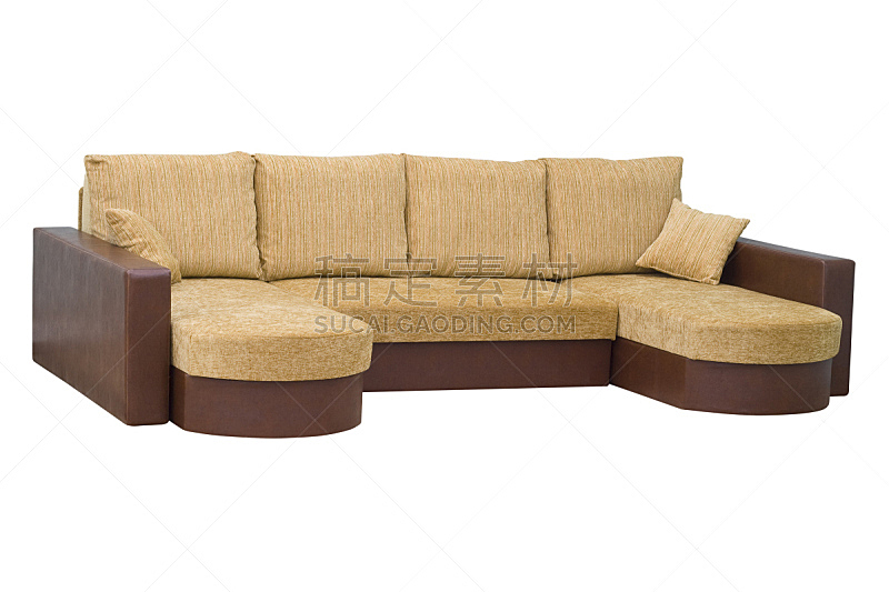 沙发,褐色,水平画幅,无人,牛皮,椅子,皮革,家具,现代,白色