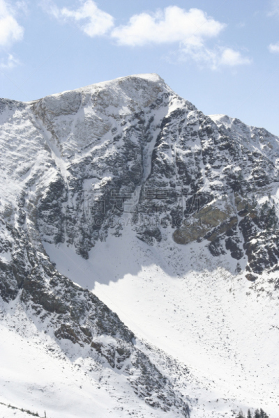西,雪鸟滑雪区,垂直画幅,岩石,彩色图片,山,无人,山顶,滑雪坡,犹他