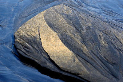 沙子,斯特兰德,黑沙,水平画幅,无人,2015年,冰岛国,海洋,摄影