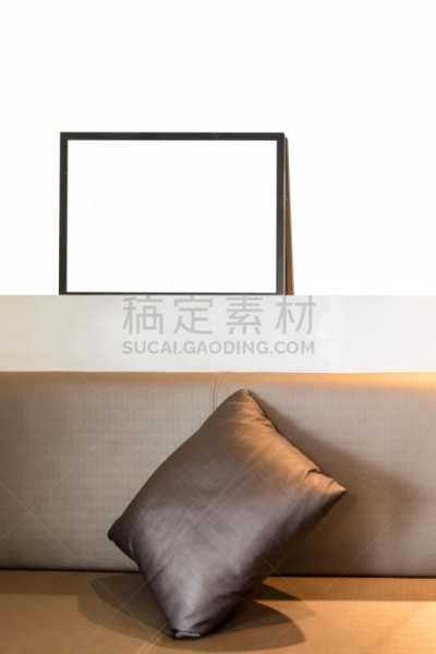 白色,相框,空白的,枕头,肋木,垂直画幅,办公室,留白,褐色,古董