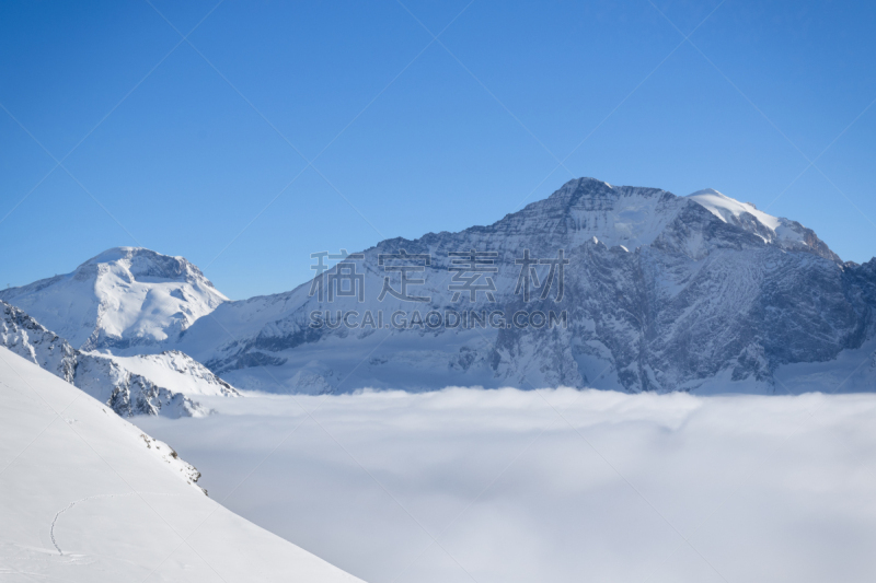 法国,云,非凡的,拉普兰,风景,冬天,阿尔卑斯山脉,看风景,萨瓦,山顶