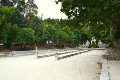 美人鱼,园林,科英不拉,葡萄牙,式样,水平画幅,建筑,秋天,无人,蓝色
