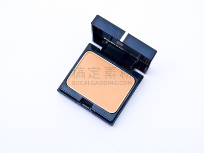 白色背景,黑色,粉饼,分离着色,彩妆,水平画幅,板条箱,塑胶,化妆用品,特写