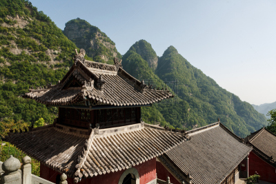 武当山,修道院,武术,湖北省,道教,宝塔,水平画幅,建筑,旅行者,屋顶