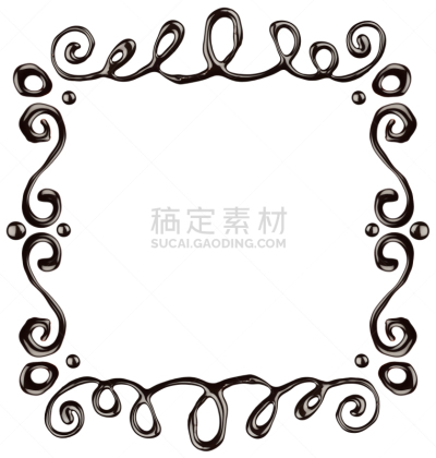 边框,巧克力,湿,华丽的,菜单,暗色,背景分离,美术工艺,食品,糖浆