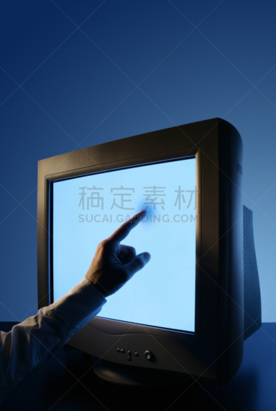 触摸屏,垂直画幅,男商人,男性,仅男人,仅成年人,部分,技术,输入设备,公司企业