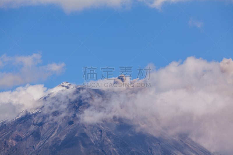 通古拉瓦火山,安山岩,盖丘亚印第安人,火山学,火神,水平画幅,拆毁的,户外,山,自然