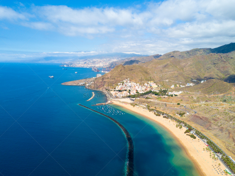 特内里费岛,岛,海滩,风景,非都市风光,地形,户外,夏天,多色的,黄色