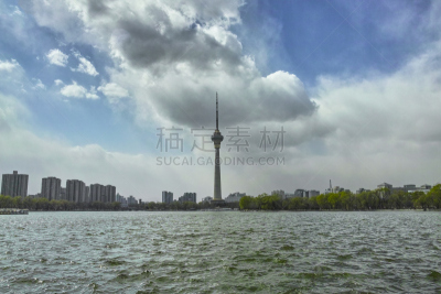 北京,塔,派克大街,中央电视台,天空,水平画幅,地形,建筑,无人,户外