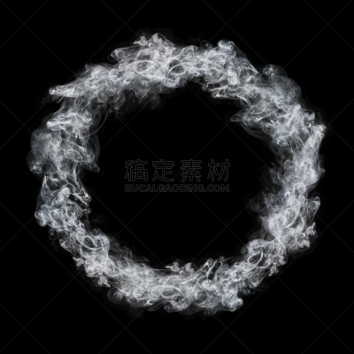 干冰,圆形,白色,边框,分离着色,黑色背景,（飞机的）水汽尾迹,二氧化碳,戒指,温室气体