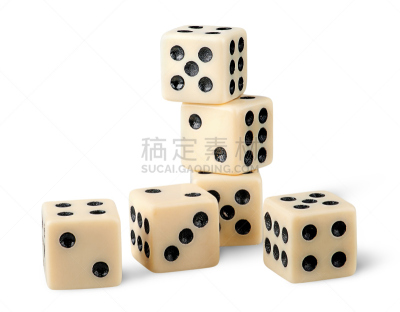 骰子,数字6,不雅的,护身符,点连成线,数字5,风险,两个物体,背景分离,运动
