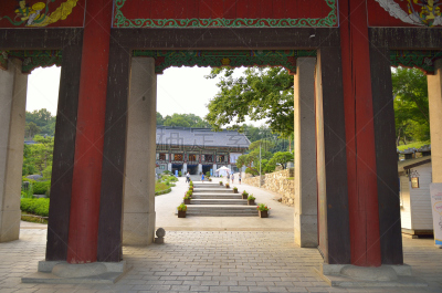 首尔,朝鲜半岛,寺庙,居住区,式样,水平画幅,建筑,无人,城市天际线,都市风景