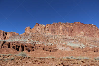 风景,犹他,路,莫斯特,一只动物,地球,万岩柱,沙岩,escalante,沙漠
