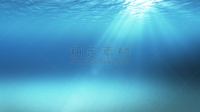 绘画插图,水下,阳光光束,蓝色,海洋,波浪,循环的,非凡的,背景,水面