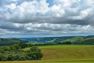 Countryside Landscapes in the Brazilian State of ParanÃ¡, Near the Cities of Cascavel and Toledo