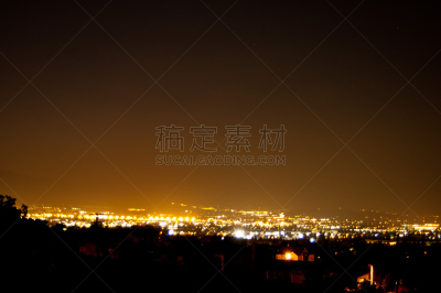 圣伯那丁诺,夜晚,城市,圣伯纳蒂诺县,水平画幅,无人,西,巨大的,摄影,照亮