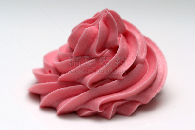 奶油,糖衣,白色背景,粉色,尚蒂伊,奶油淇淋,冰淇淋,奶制品,水平画幅,无人
