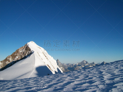 寒冷,山脊,雪山,环境,雪,自然美,岩石,户外,天空,高处