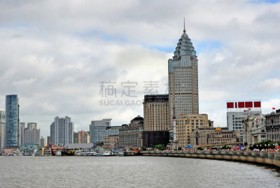 上海,外滩,黄浦区,水平画幅,建筑,无人,城市天际线,黄浦江,户外,房屋