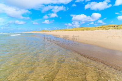 赛奥特,海滩,北,岛,海洋,德国,水晶,砍彭,看