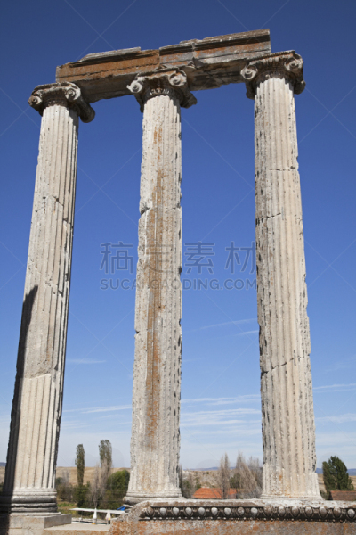 过去,柱子,埃扎诺伊,多余,垂直画幅,天空,古代文明,安纳托利亚,无人,建造