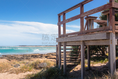木板路,楼梯,卡伦德拉,天空,旅游目的地,水平画幅,岩石,木制,阴影,户外