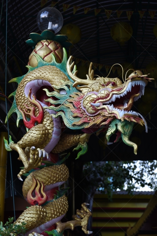 龙,柱子,寓言画,犹太教会堂,灵性,能源,电源,想法,瓷器