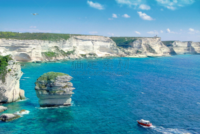 博尼法乔,科西嘉,法国,岛,伦敦白城,热那亚人,水,天空,水平画幅,沙子