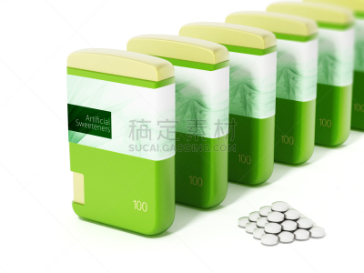 人造的,成一排,阿斯巴甜,人造甜味剂,木糖醇,替代,食品添加剂,糖尿病,水平画幅,无人