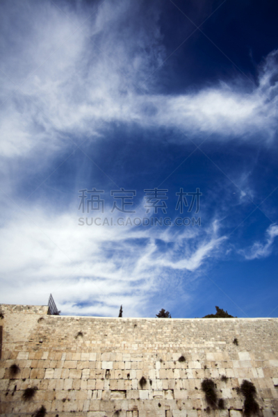哭墙,垂直画幅,纪念碑,天空,灵性,古老的,旅行者,石材,犹太教哈西德主义,过去