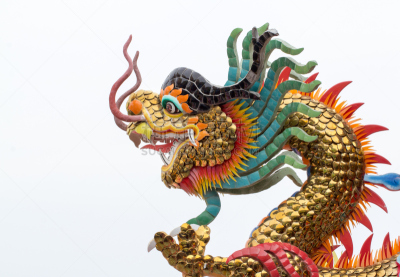 龙,中国,雕像,高雅,刺刀,天空,灵性,艺术,水平画幅,无人