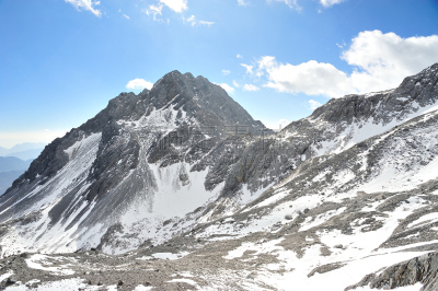 雪,山,玉龙雪山,遇龙河,丽江,玉器,天空,水平画幅,旅行者,户外