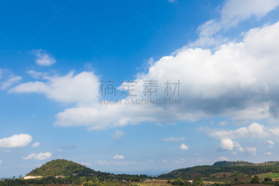 泰国,白昼,地形,自然美,自然,草地,美国西部,水平画幅,全景,夏天