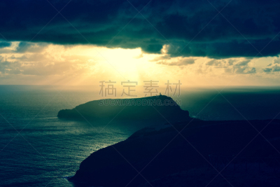 葡萄牙,马德拉,波尔图桑托岛,大西洋,在上面,水,天空,美,水平画幅,夜晚