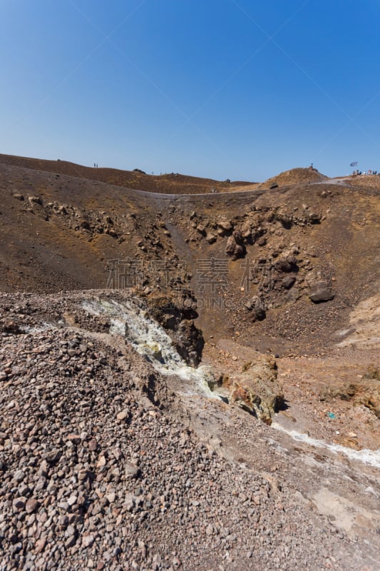 圣托里尼岛,希腊,岛,火山,风景,爱琴海,基克拉迪群岛,垂直画幅,天空,靠近