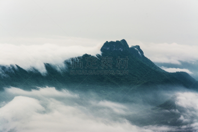 山,长春花属,海洋,mis环状跑道,天空,佛蒙特,美,水平画幅,云,无人