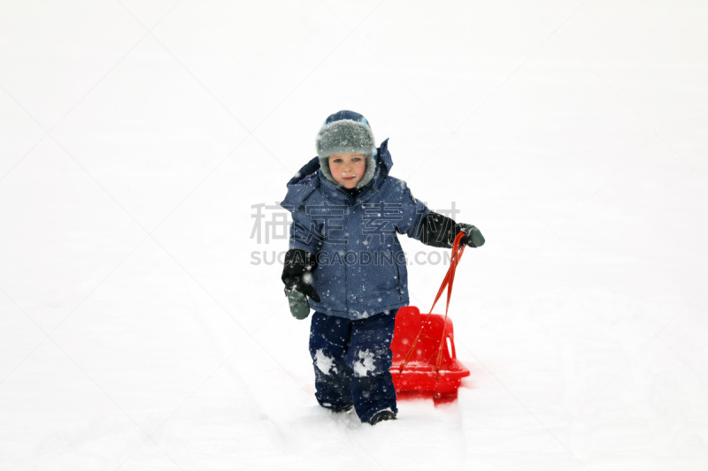 进行中,雪,男孩,雪橇滑学,俄罗斯人,水平画幅,连指手套,户外,白人,特写