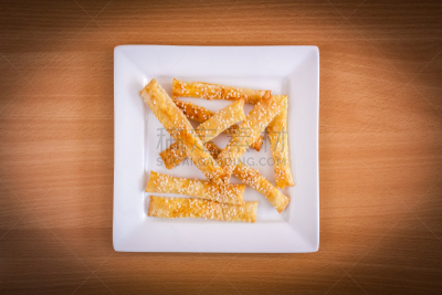 酥皮糕点,水平画幅,烘焙糕点,脆饼干,特写,甜点心,酥饼,金色,食品,饼干
