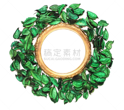 古董,建筑结构,水平画幅,绿色,无人,白色背景,干的,华丽的,金叶,摄影