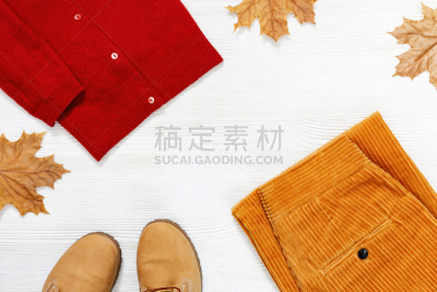 热,裤子,灯芯绒,橙色,木制,靴子,白色,衣服,红色,秋天