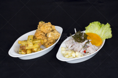 炸猪皮,食品,特拉华,生鱼,秘鲁人,酸橘汁咸鱼,阿雷基帕地区,库斯科市,饮食,水平画幅