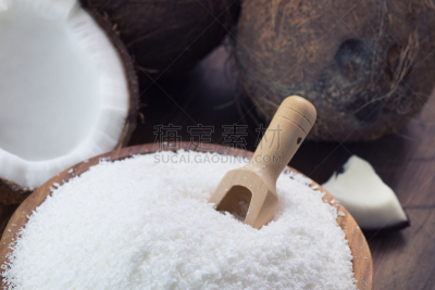 椰子,特写,碎纸,褐色,搓碎干酪,水平画幅,素食,研磨食品,维生素,干的