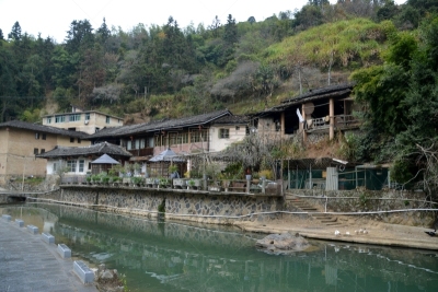 客家族,福建省,乡村,中国,南京,河岸,世界遗产,河流,中国东部,旅游目的地